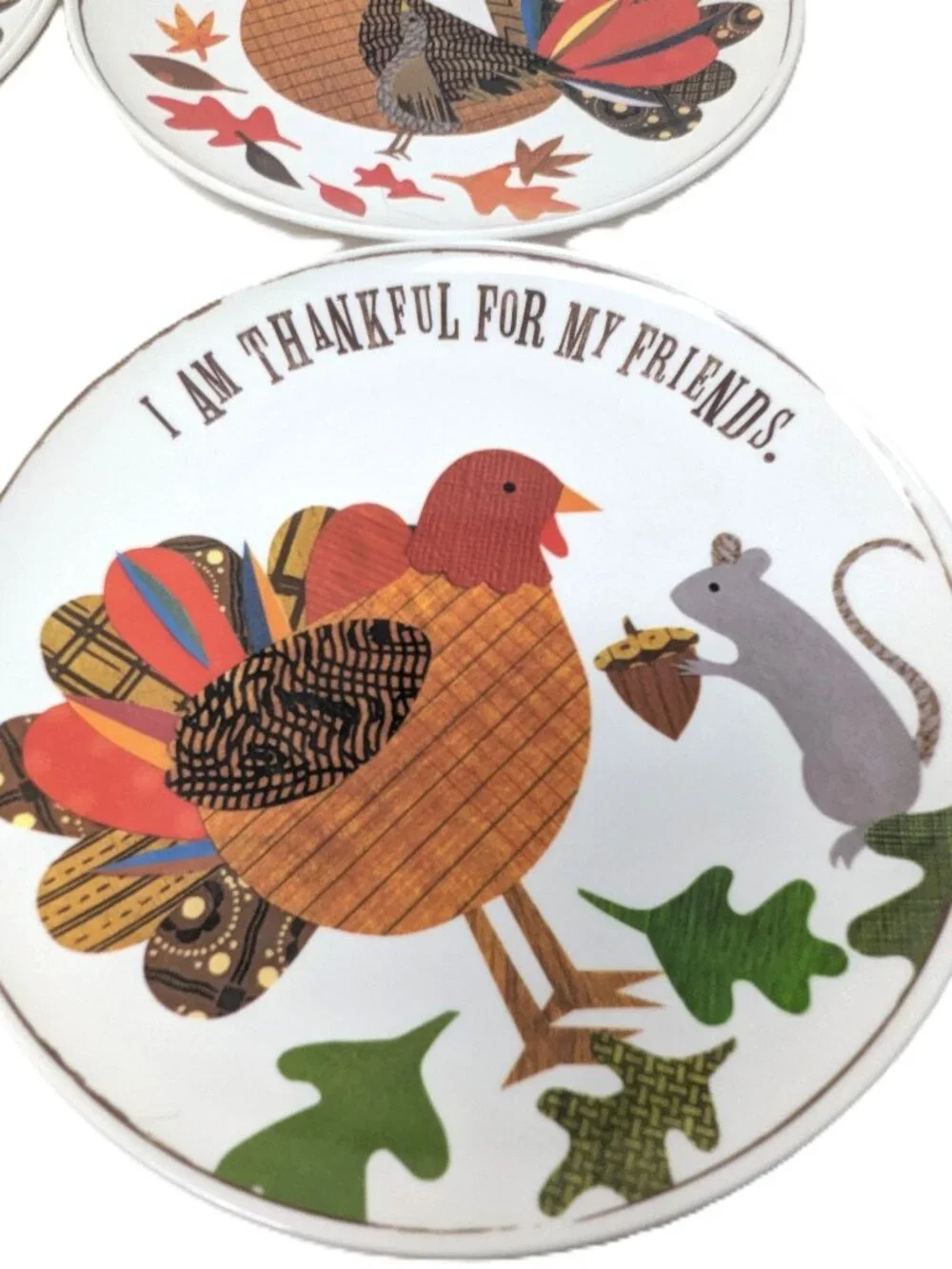 Pottery Barn Kids Thanksgiving Melamine Plates 